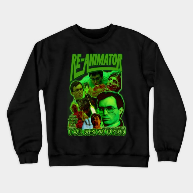 RE-ANIMATOR. (1985) Retro Cult Horror. Crewneck Sweatshirt by The Dark Vestiary